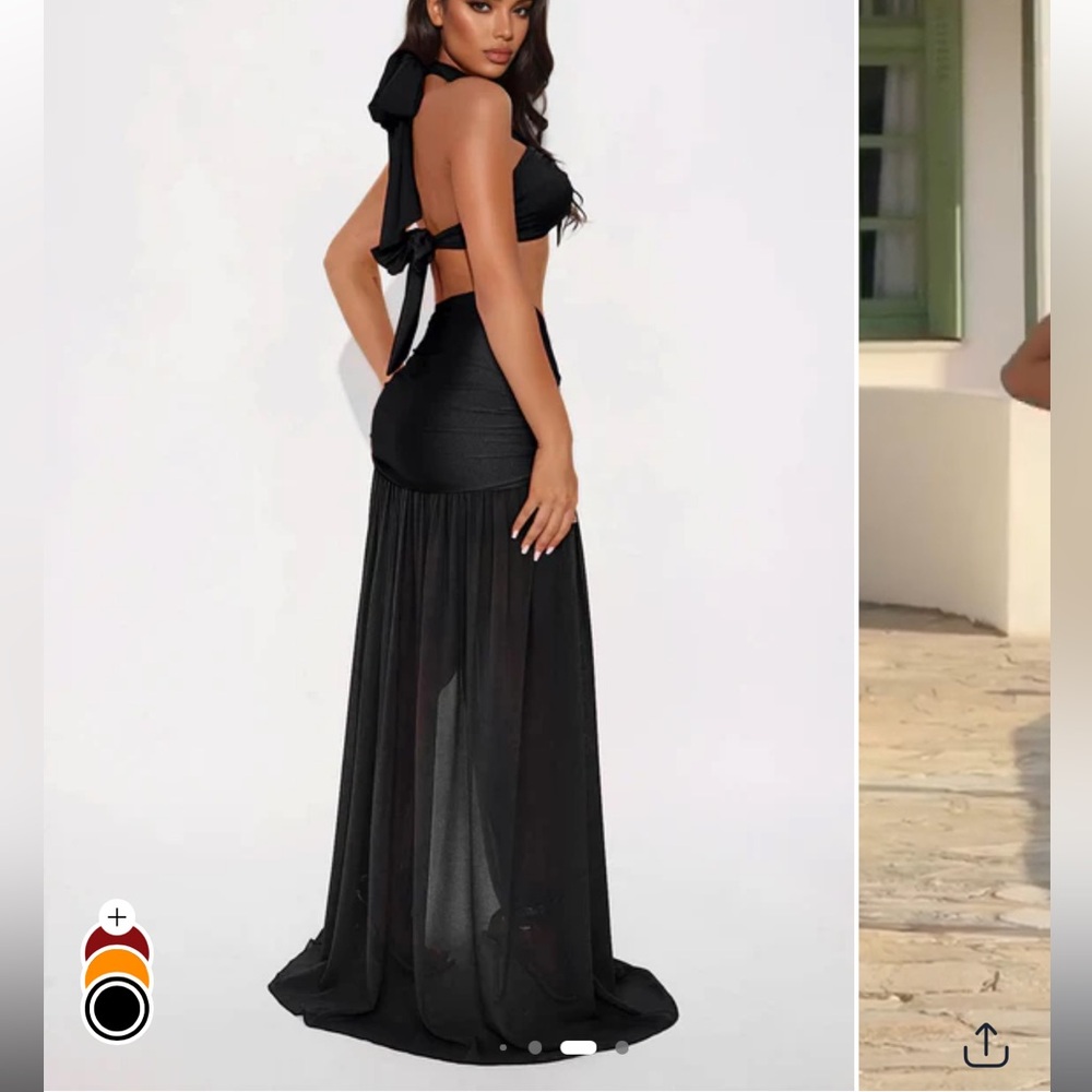 Fashion Nova Black Maxi Skirt - Picture 3 of 3